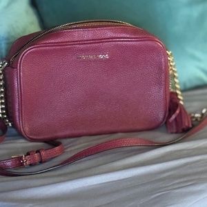 Michael Kors Small Crossbody Burgandy Bag